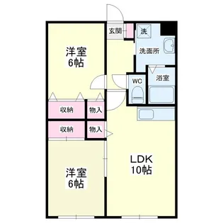 カーサ・エスぺランサ【1階】の間取り