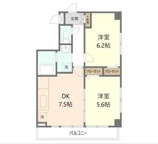サンシャイン小岩【2階】の間取り