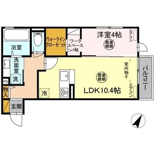 アヴァンス東台 A【2階】の間取り