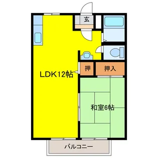 パナハイツ金森【2階】の間取り