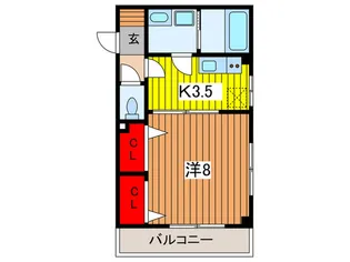 エスペランサ北浦和【3階】の間取り