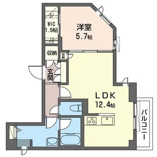 インディゴ チャハ海 ShaMaison【2階】の間取り