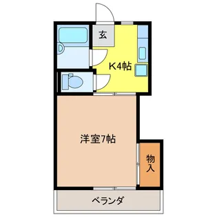 コスモポリス【4階】の間取り