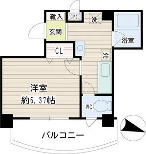 ハイネス新川崎【4階】の間取り