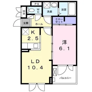 アルカンシエル ウエスト【3階】の間取り