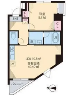 FARFALLA【7階】の間取り