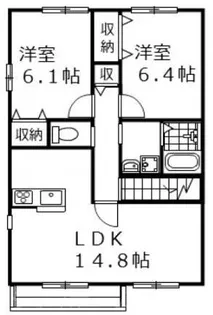 ラファンティス【2階】の間取り