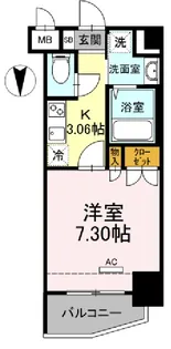 ホウエイコート秋葉原【6階】の間取り