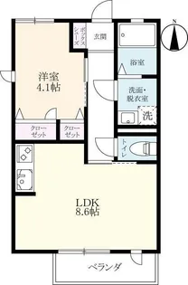 フェリクス【2階】の間取り