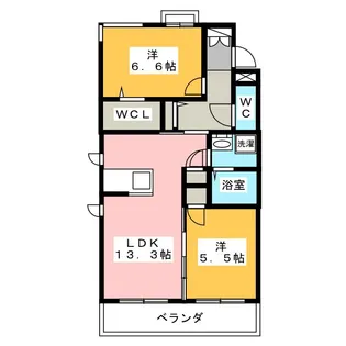 アグレアーブル【2階】の間取り