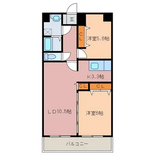 ルミエールアルシェ【5階】の間取り