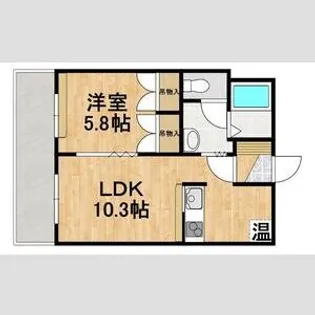 ハイツTKYII【3階】の間取り