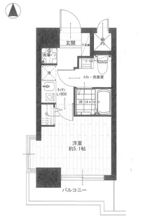 パレ・ドール伊勢佐木町南【10階】の間取り