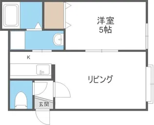 ラポール月寒公園【3階】の間取り