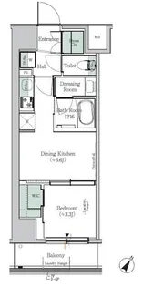 One ROOF Residence KIBA EAST【10階】の間取り