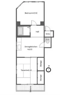 白坂ハイム【4階】の間取り