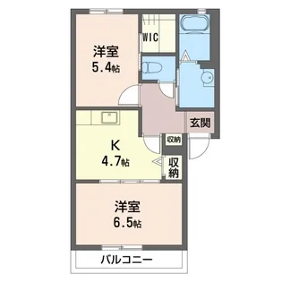 アネーロB(曲沢町)【1階】の間取り