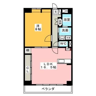 にしの台ヒルズ【5階】の間取り