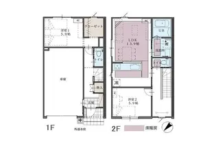 スターティングホーム上袋B棟の間取り