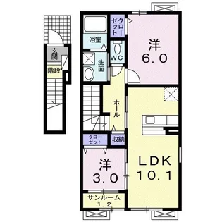 カーサ・ブローテ【2階】の間取り