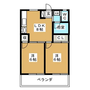 パークサイド【1階】の間取り