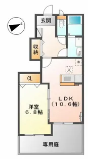 クレストール幡生【1階】の間取り