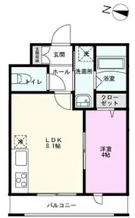 オランジェテラスI【2階】の間取り