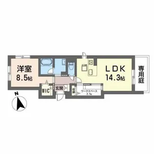 プロムナード(祇園)【1階】の間取り