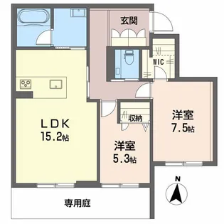 シャーメゾン アヴァンセ【1階】の間取り