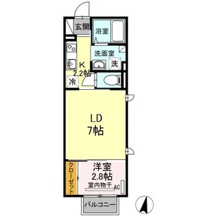 トロワーズ湘南VIII【2階】の間取り