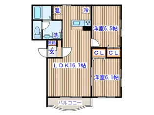 スタ-ブル・MK【2階】の間取り