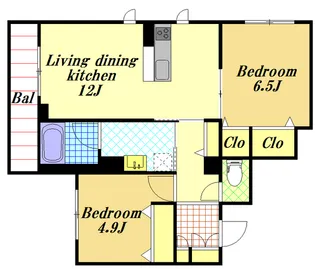 プランドール【2階】の間取り