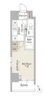 プライマル浅草言問通【7階】の間取り