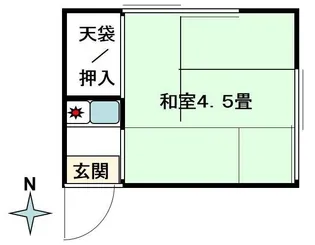 藤美荘【2階】の間取り
