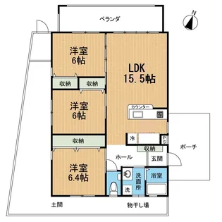 サンライフ潮平II【1階】の間取り