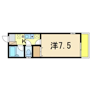 アリハイム表町【4階】の間取り