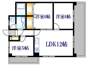 タイガーウイングマンション【3階】の間取り