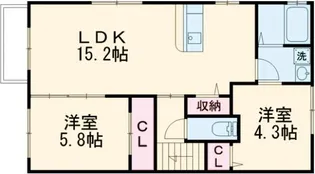 アザレア梅満【2階】の間取り
