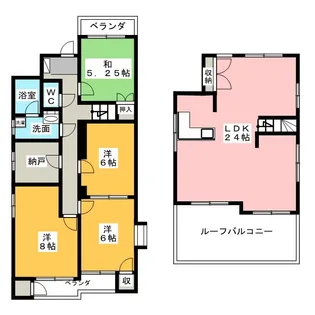 カーサ高社【4階】の間取り