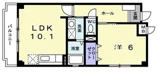 ロンポアンIII【2階】の間取り