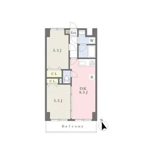 アリオーソフラーゼ【5階】の間取り