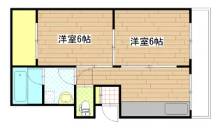 西公園ビル【5階】の間取り
