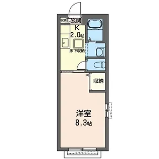 シャーメゾン コーワ西棟【1階】の間取り