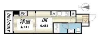 CREAL門前仲町II(クリアル門前仲町II)【3階】の間取り