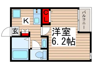 グランエスポワ-ル旭町【2階】の間取り