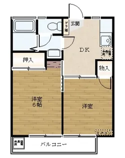 オージーハイツ【1階】の間取り