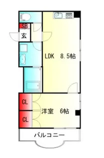 *板橋区東新町1丁目貸マンション【1階】の間取り