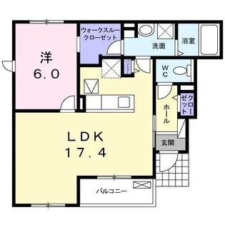 グランジュネス【1階】の間取り