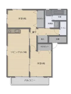エコランスピア梅乃【2階】の間取り