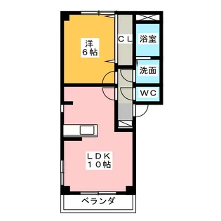 ライフイン・コトー【2階】の間取り